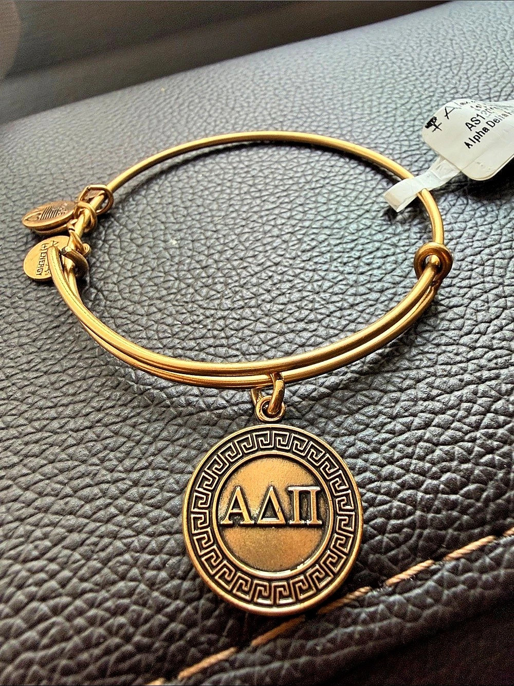 Alex and Ani Alpha Delta Pi Charm Bangle Gold